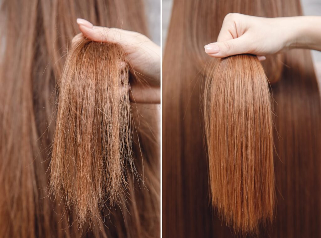 Soins capillaires au Bella salon