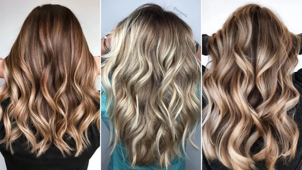 Technique de micro-balayage au salon de coiffure Deroua